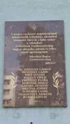 Csekészek emléktáblája